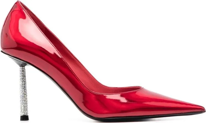 Bella 90mm iridescent pumps