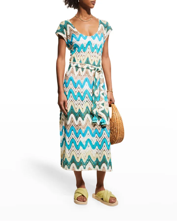 Palisades Crochet Knit Column Dress