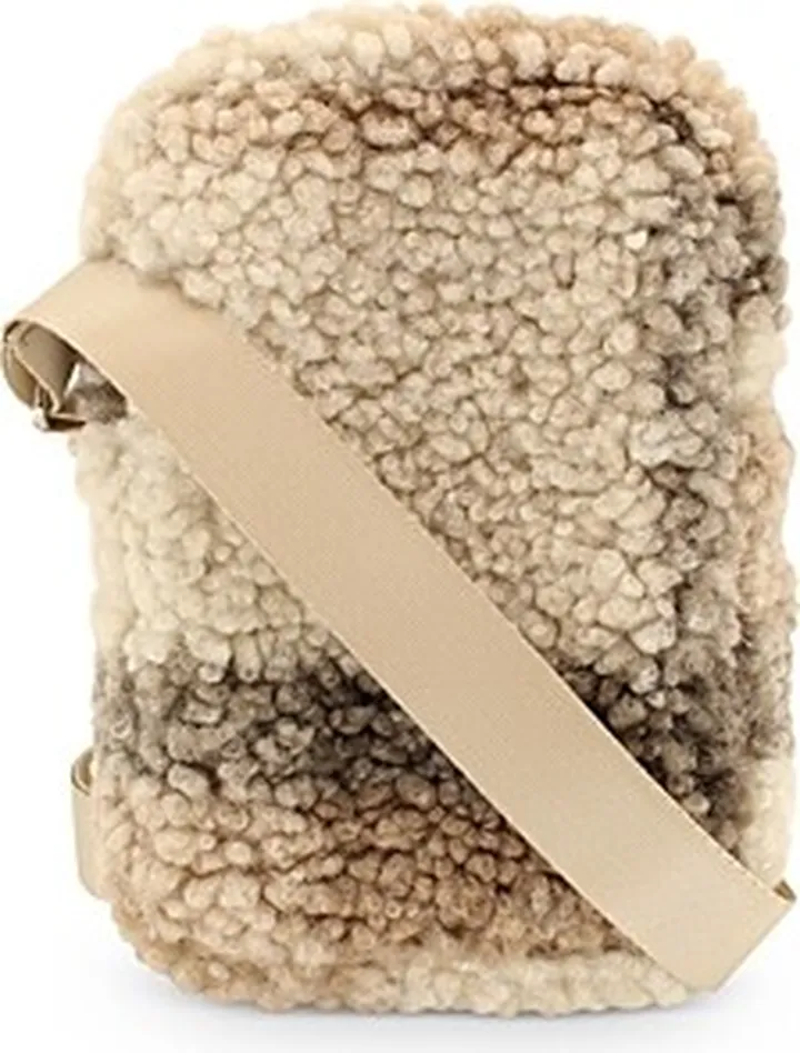 Mytagalongs Hazel Mini Plaid Sherpa Crossbody