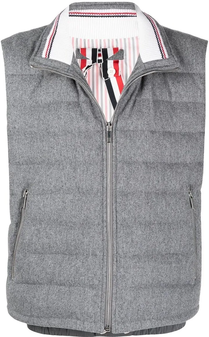 RWB stripe puffer gilet