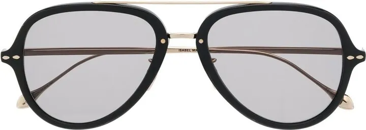 Pilot Round-Frame Sunglasses