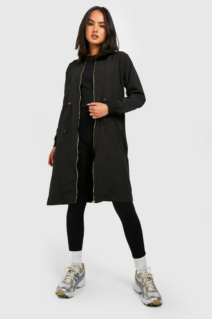 Longline Synch Waist Bomber Jacket