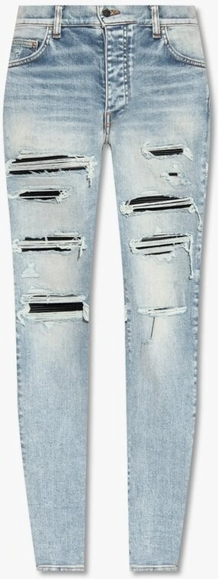 Amiri Distressed Tapered Leg Jeans