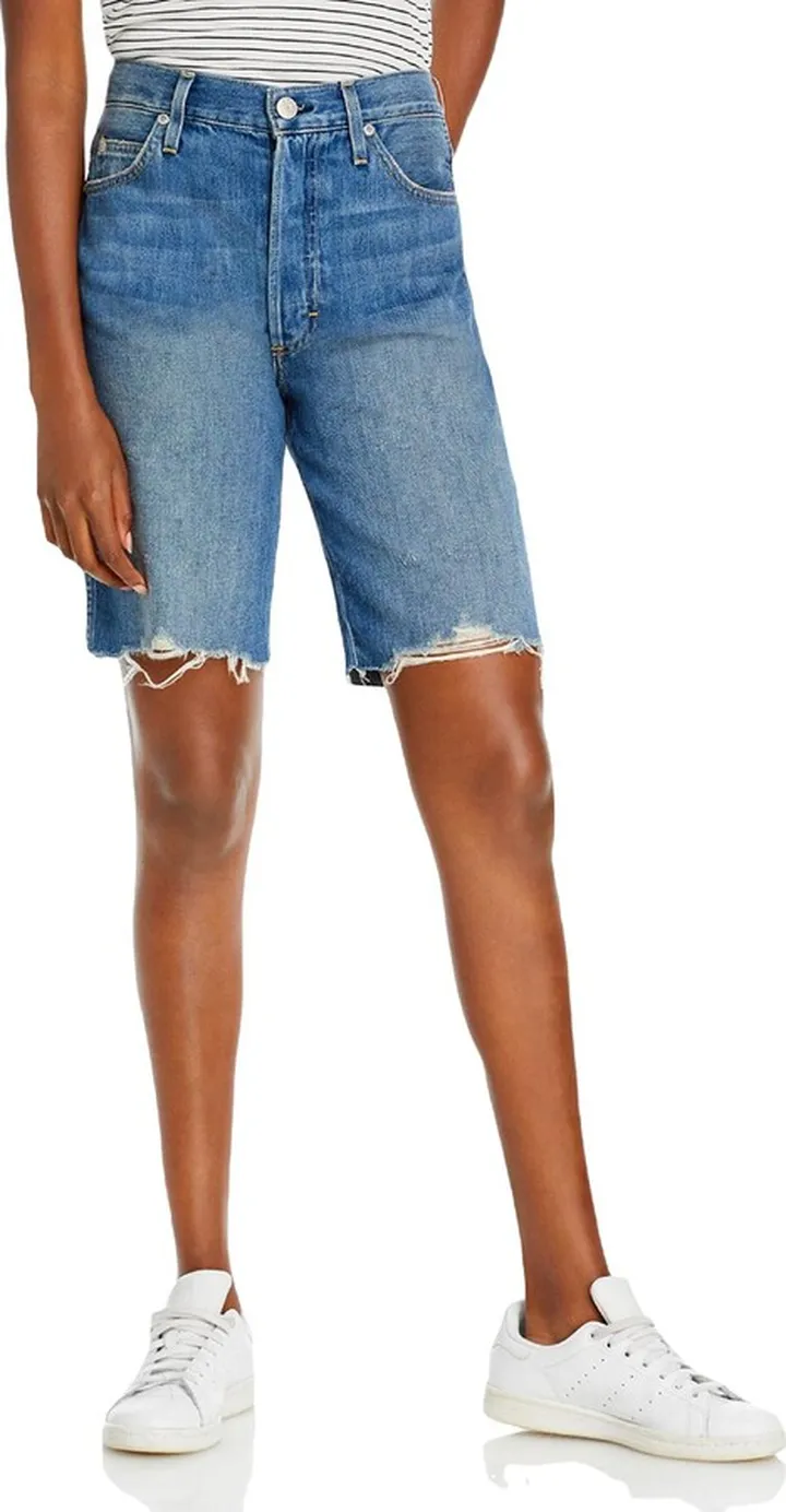 Loverboy Womens Cut Off Ripped Denim Shorts