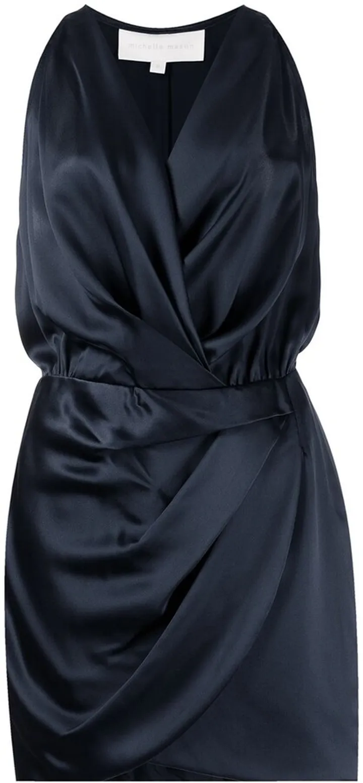 Halter Silk Mini Dress