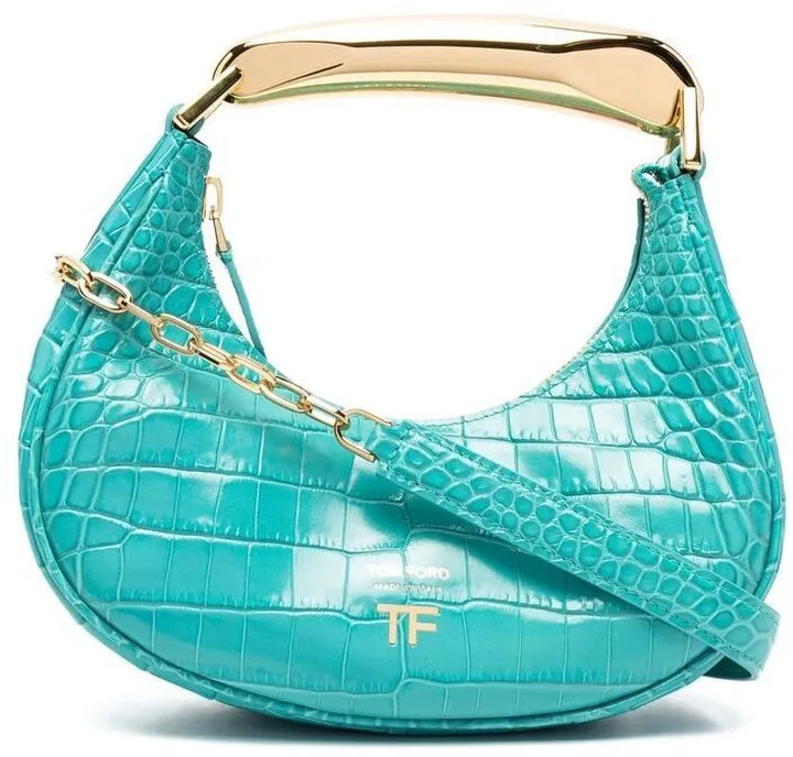 Crocodile-Effect Tote Bag
