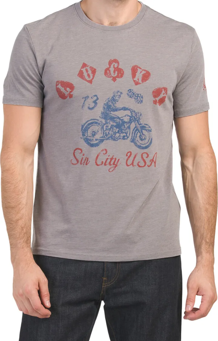 Sin City Motorcycle Graphic Tee