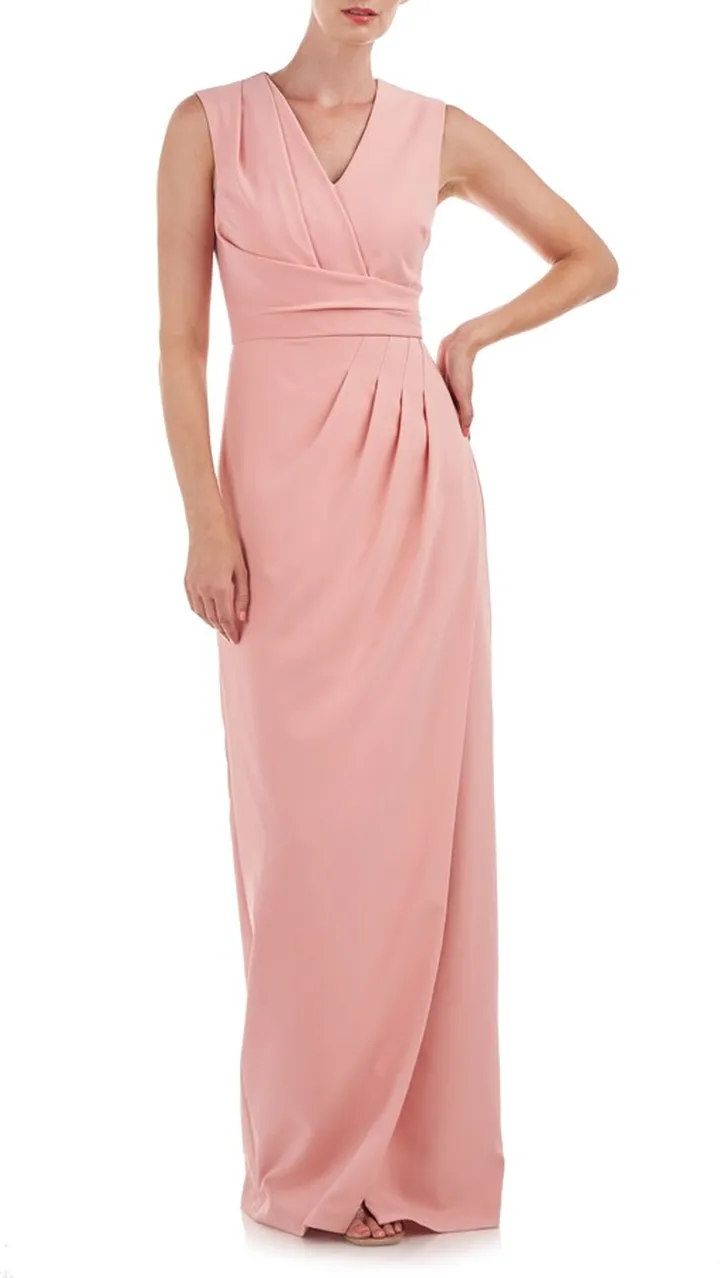 Cassia Pleated Column Gown