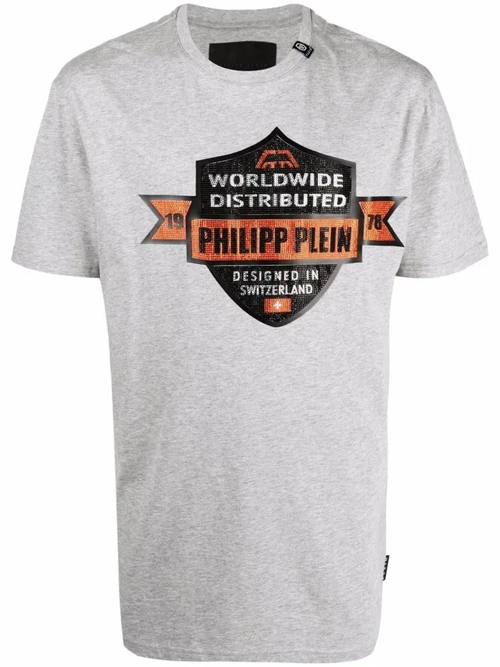 slogan-print cotton T-shirt