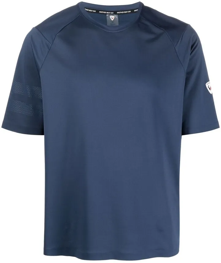 logo-patch tech T-shirt