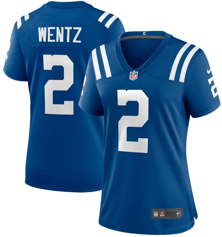 Women's Carson Wentz Royal Indianapolis Colts Game Jersey