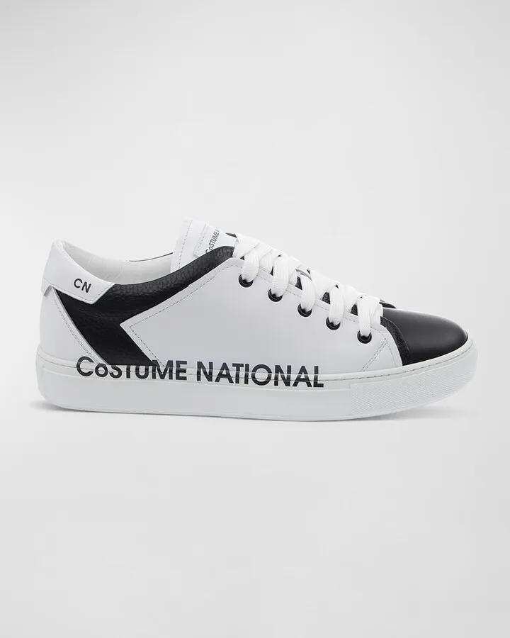 Men's Logo Bicolor Low-Top Sneakers