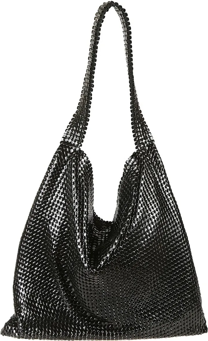Shiny Chain Link Shopper Bag