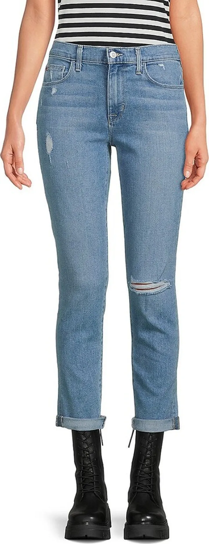 Natalie Mid Rise Slim Boyfriend Jeans