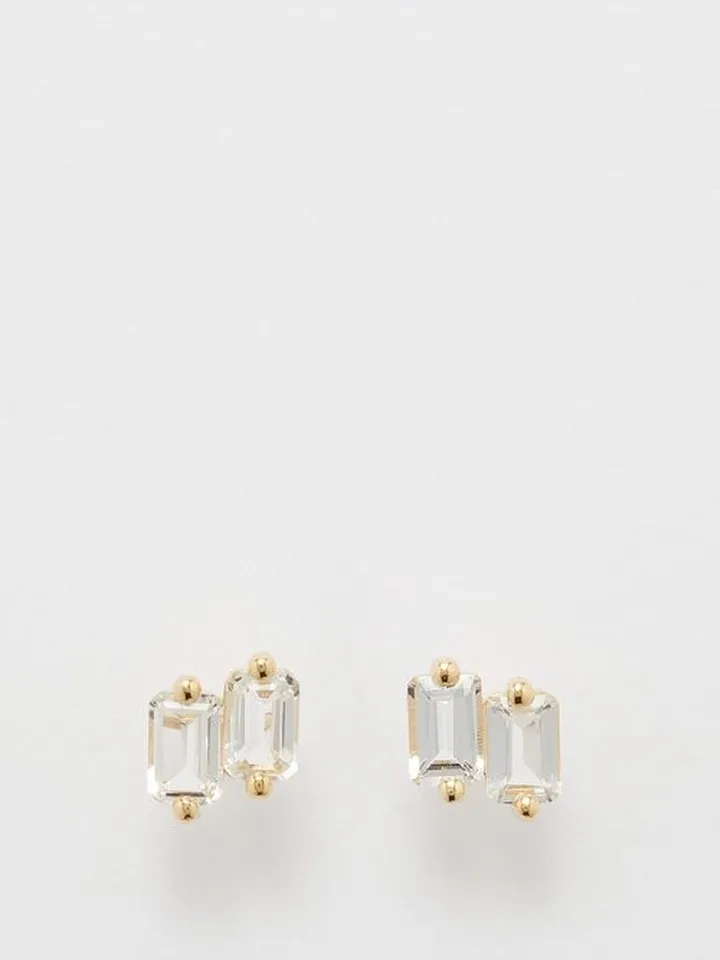 Topaz & 14kt Gold Earrings