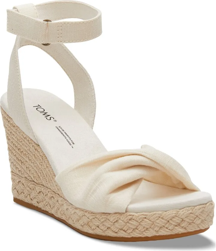 Toms Women's Marisela Twist Platform Espadrille Wedge Sandals Women's Shoes
