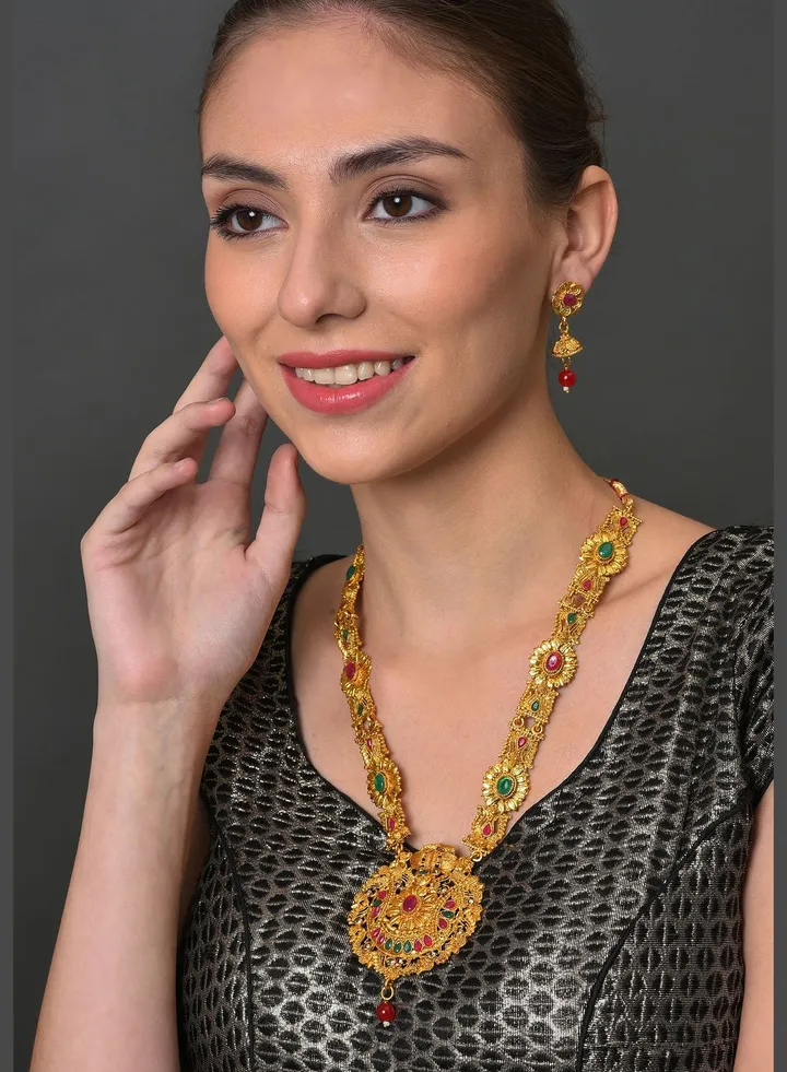 Meenakari Gold Plated Necklace Set