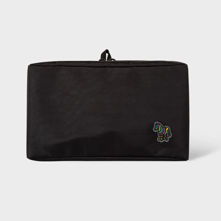 Black Zebra Logo Fold Out Wash Bag
