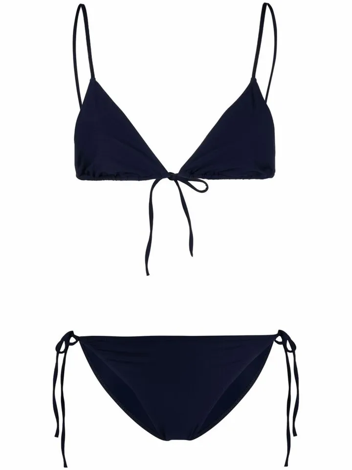 Self-Tie Mid-Rise Bikini