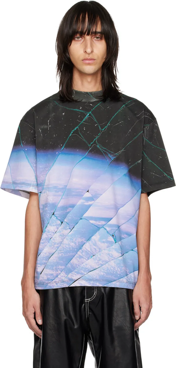 Eytys Black & Blue Ferris T-Shirt