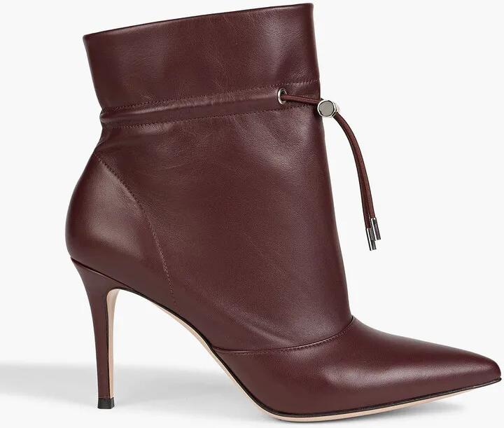Leather ankle boots