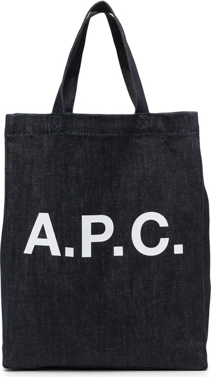 A.p.c. Woman's Blue Mini Lou Cotton Shopper Bag