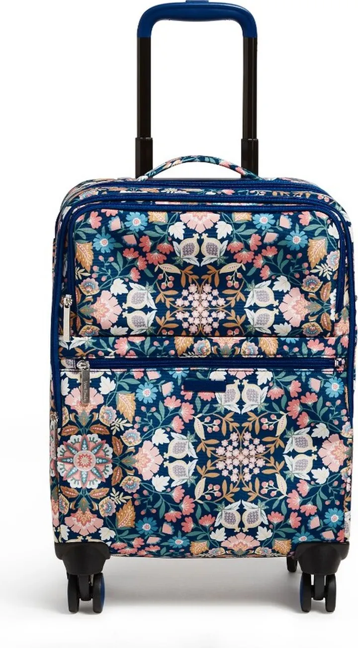 Vera Bradley Women's Small Spinner Luggage Enchanted Mandala Blue