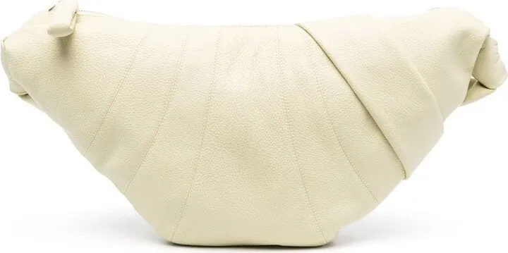 Croissant leather shoulder bag