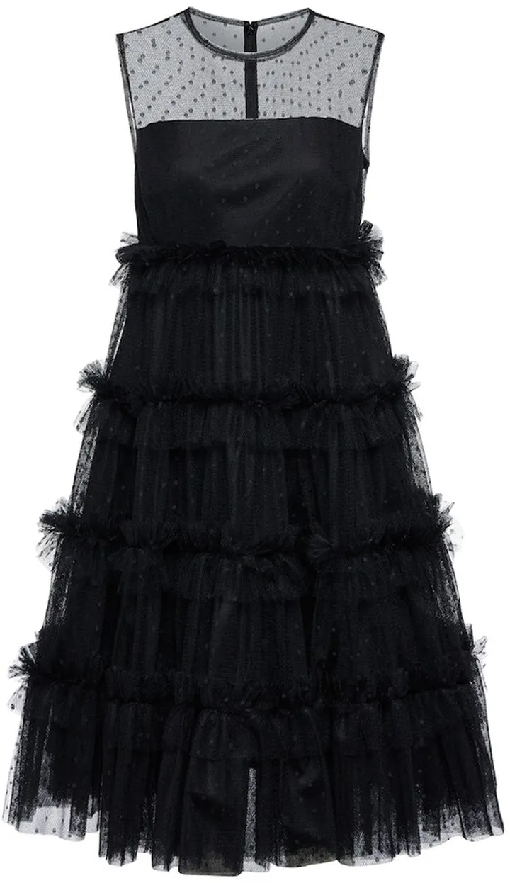 Point d'esprit tulle minidress