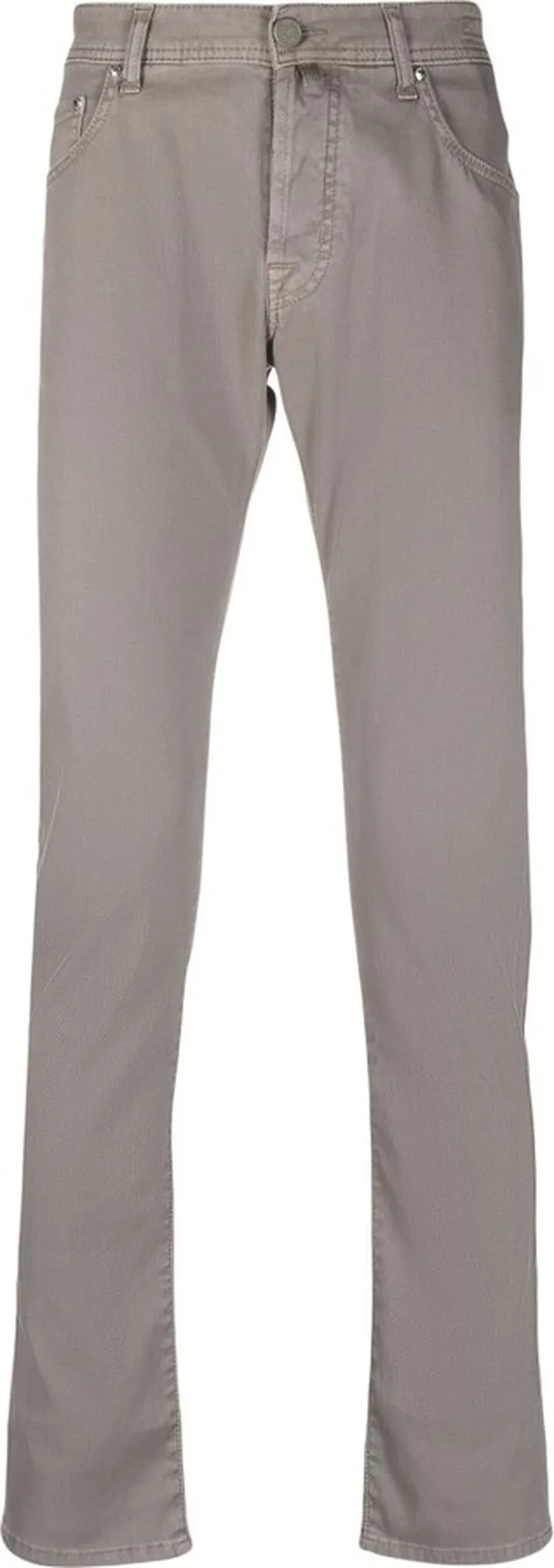 Logo-Patch Straight-Leg Trousers