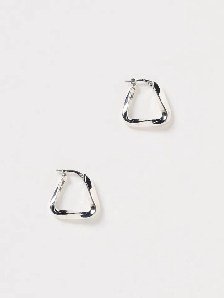 Bottega Veneta Twist silver earrings
