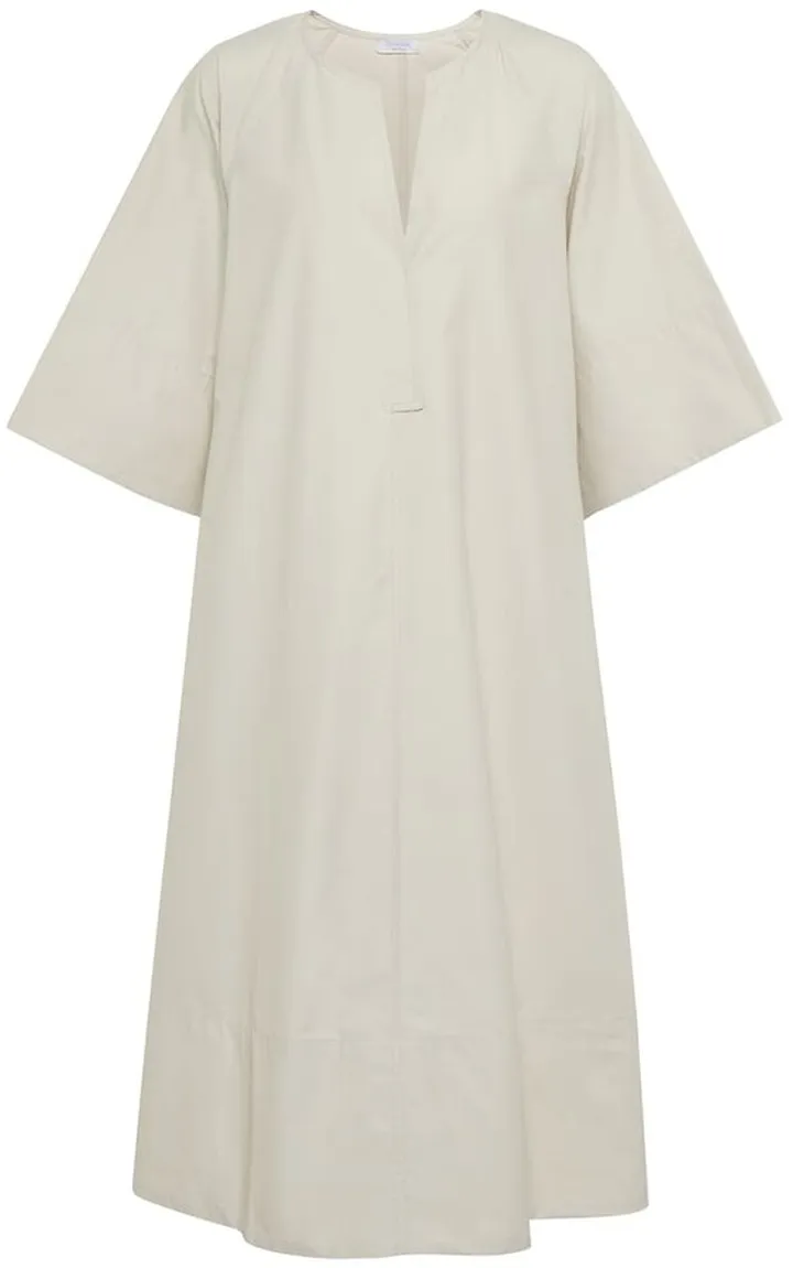 Cotton-blend midi dress
