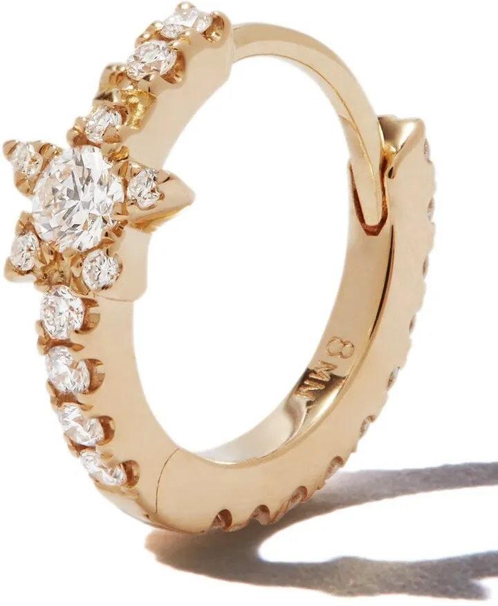 18kt gold Diamond Star Eternity earring