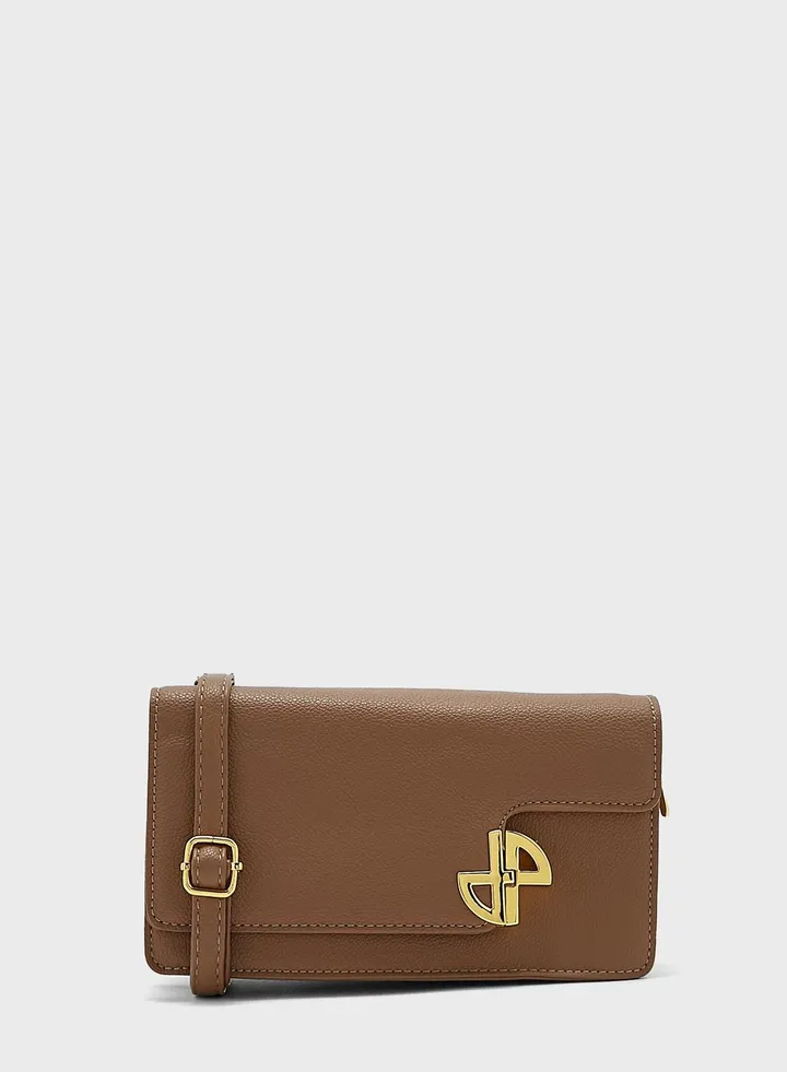 Flap Bag With Gold Clasp