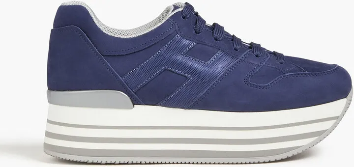 Suede platform sneakers