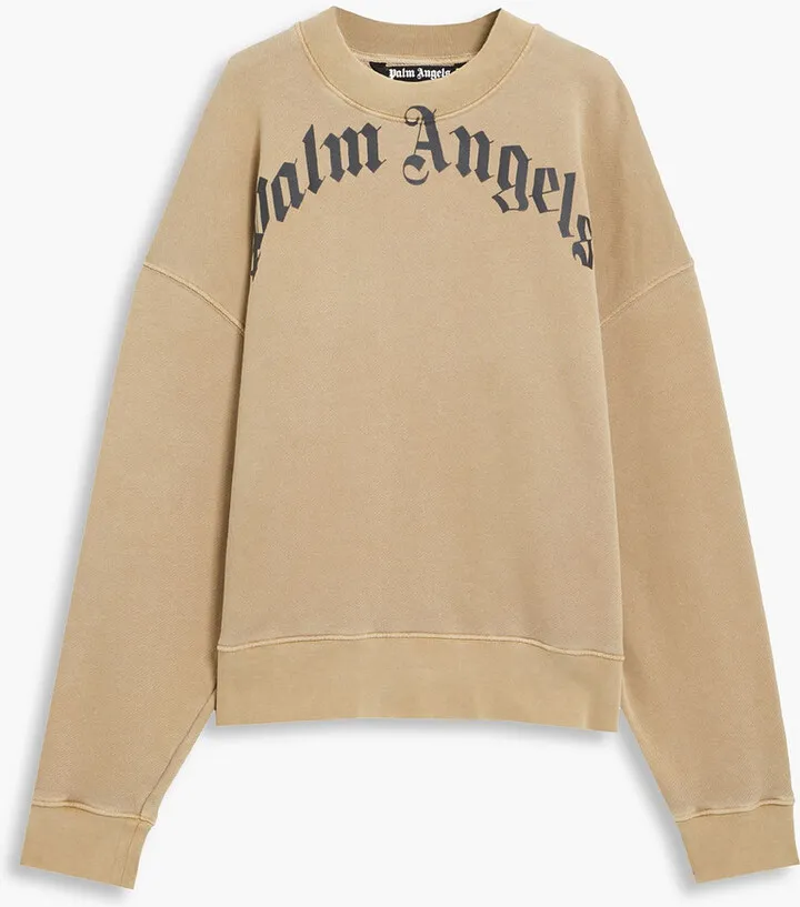 Printed French cotton-terry sweatshirt