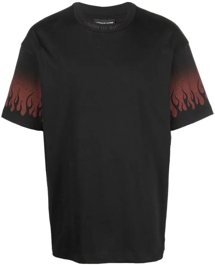 Negative Red Flames T-shirt