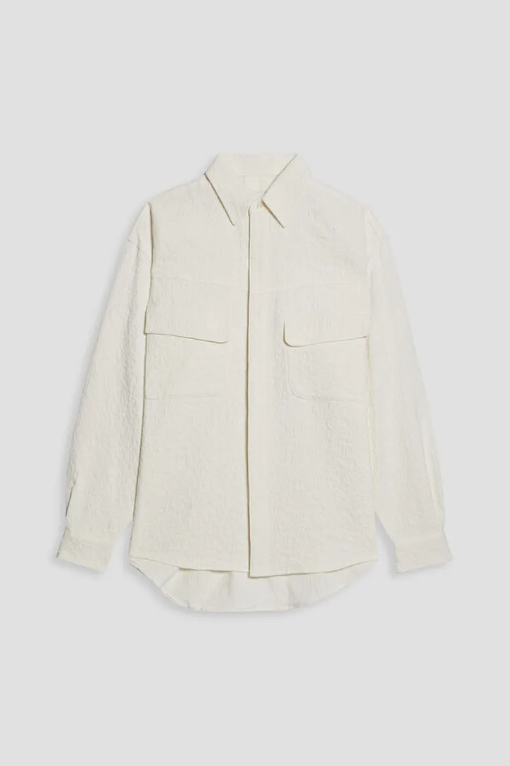 Cotton-jacquard shirt