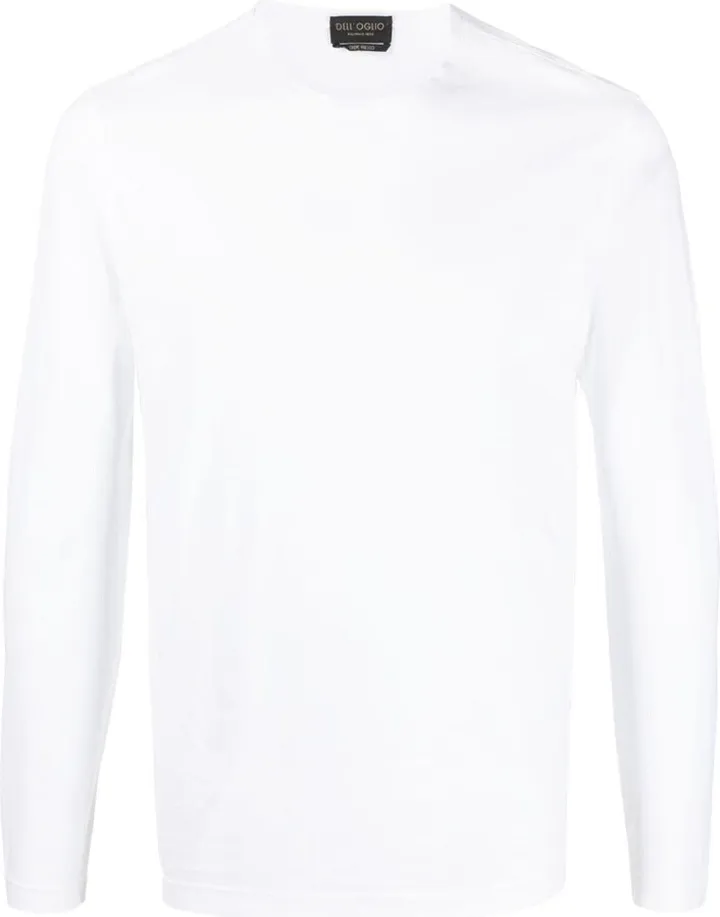 long-sleeve cotton T-shirt