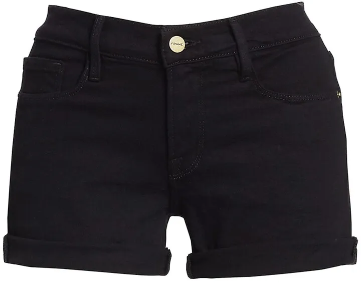 Le Cut Off Mid-Rise Denim Shorts