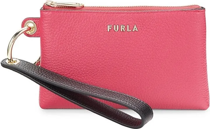 2-Piece Leather Pouch Keychain
