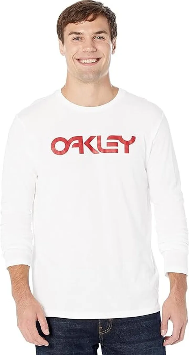 Oakley Mark II 2.0 Long Sleeve Tee (White) Men's Clothing