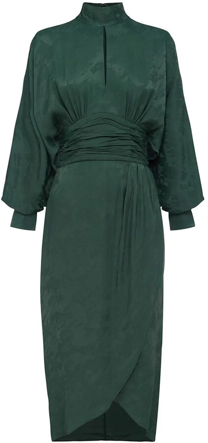 Batwing Sleeve Midi Dress