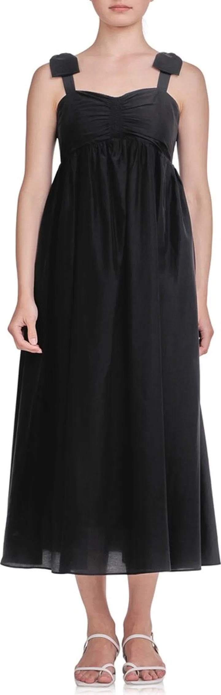 Bow Accent Midi Dress