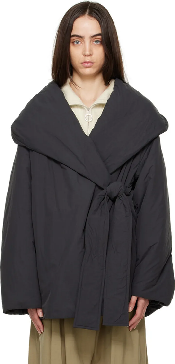 Studio Nicholson Black Nile Puffer Coat