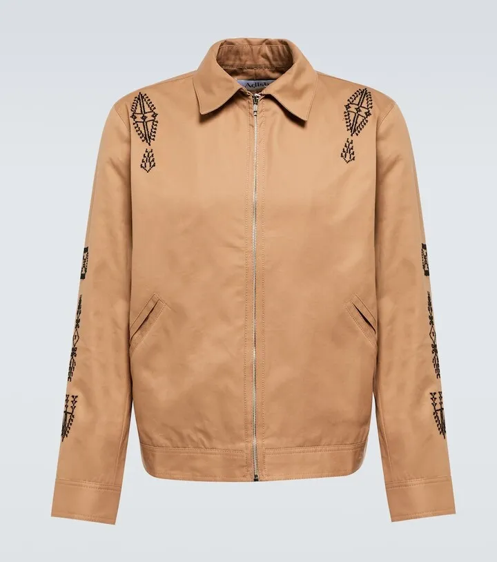 Embroidered bomber jacket