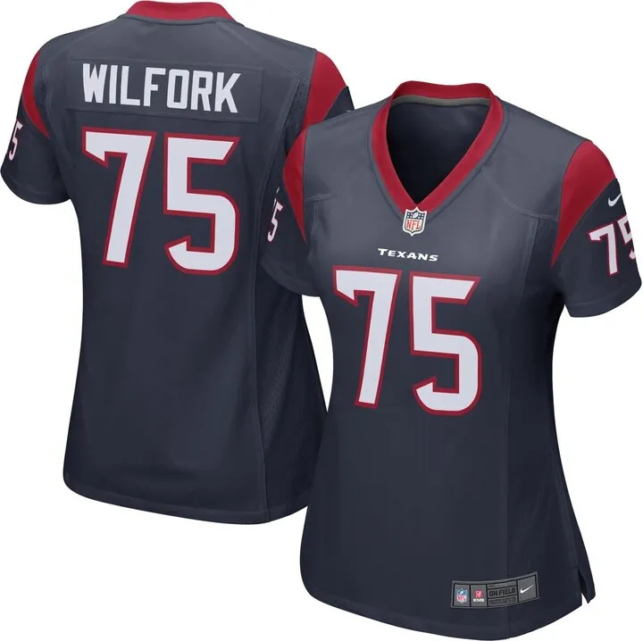 Women's Nike Vince Wilfork Navy Blue Houston Texans Game Jersey