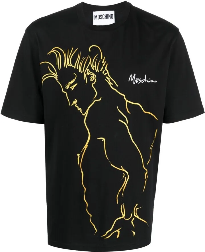 illustration-print T-shirt