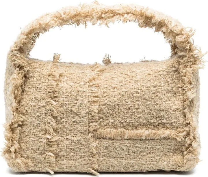 Malfi frayed shoulder bag