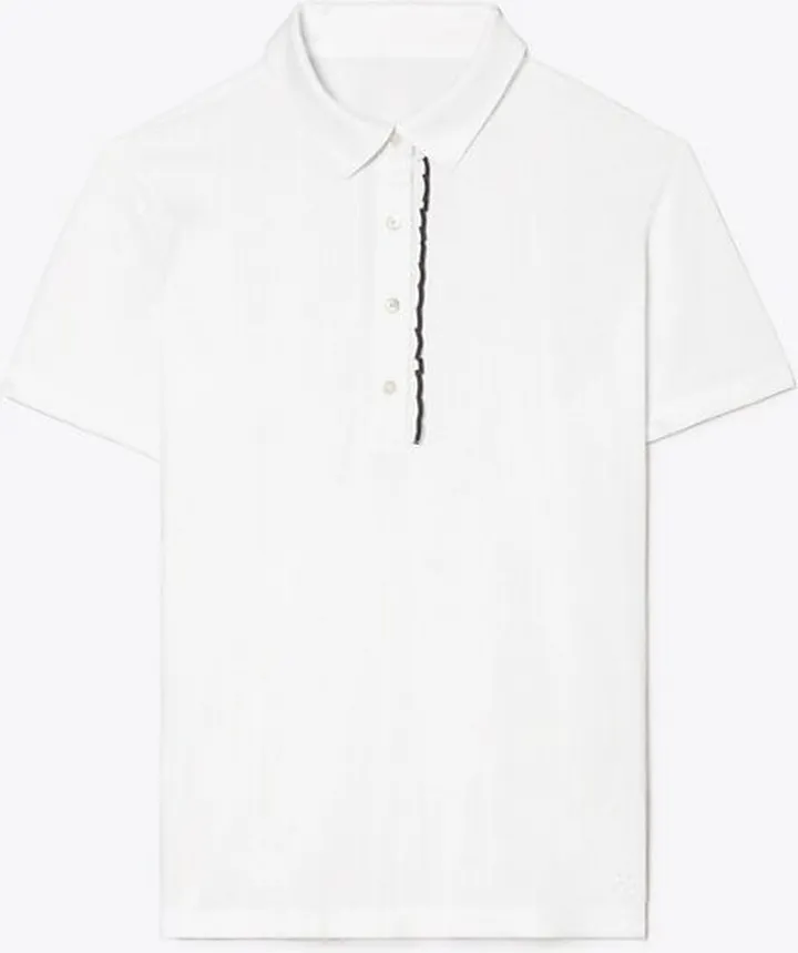 Tech Piqué Ruffle Polo